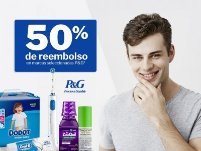 50 % de reembolso por la compra de productos P&G